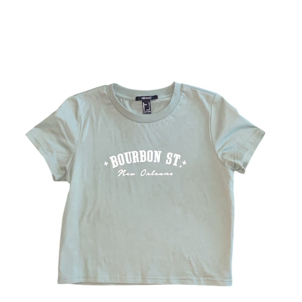 Forever 21 Green Baby Tee